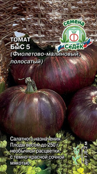 Томат БыС 5 (Фиолетово-малиновый, полосатый)